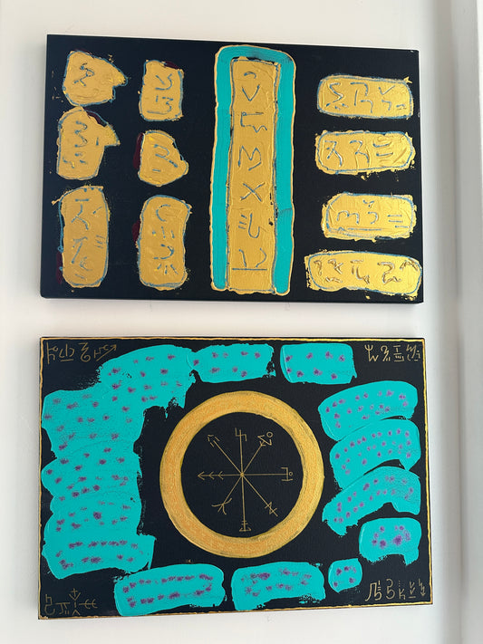 The Sacred Conversation - Original Diptych
